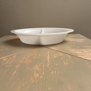 Vintage Glasbake Divided Dish